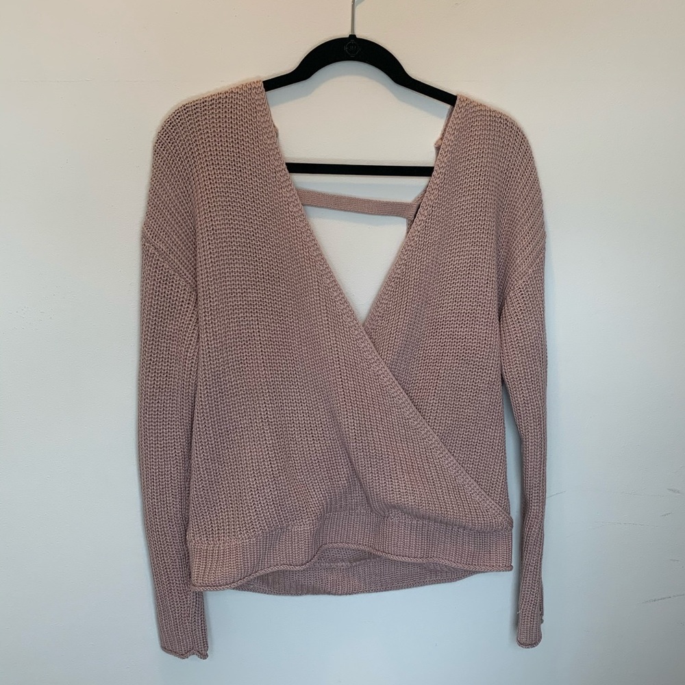 Wrap sweater